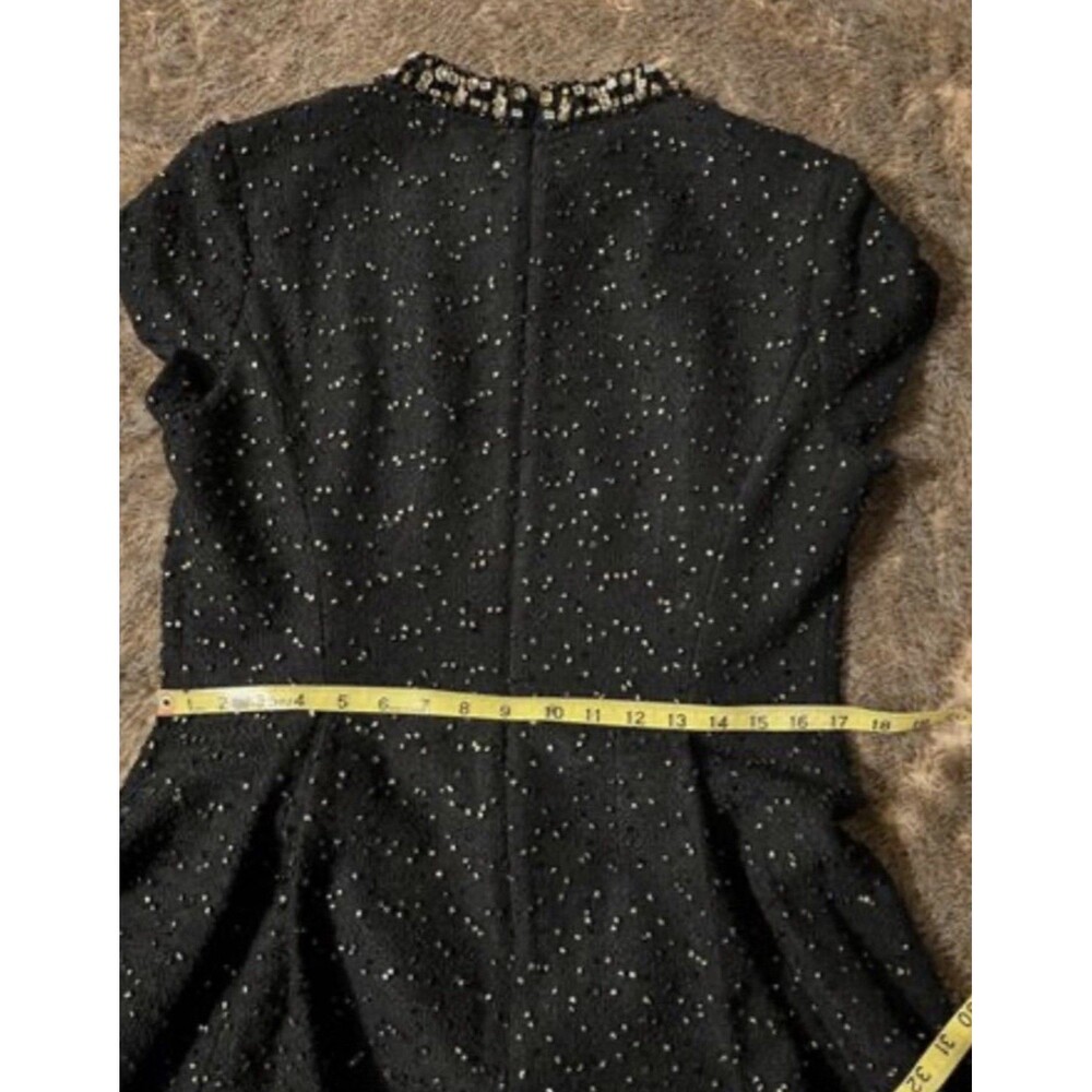 Vince Camuto dress size 14, Black with Stoned collar Party dress new year - Picture 6 of 10